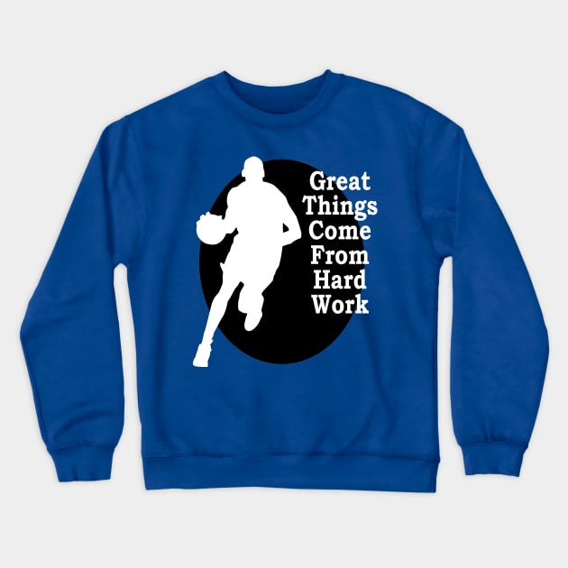 Basketball Player Crewneck Sweatshirt by ShopBuzz